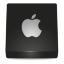 Disc Apple Black Icon 64x64 png